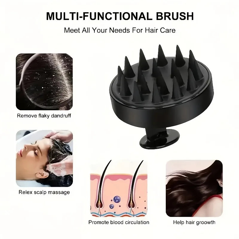 Revitalize Your Skin with Our 4PCS Long Handle Silicone Bath Brush Set - Perfect for Gentle Exfoliating and Deep Cleaning!